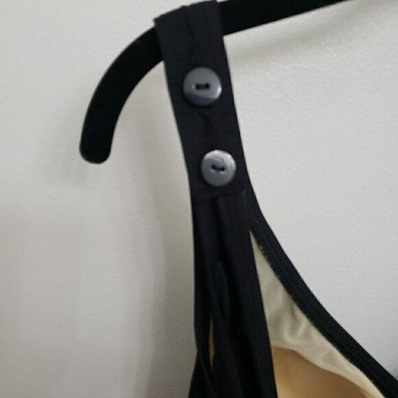 Roxanne Black Sarong Swimsuit Sz 16 Cup Sz 40C - Picture 5 of 8